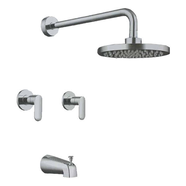 Pfister Pfirst Series Maia 3-Handle Tub & Shower Trim with Valve ...